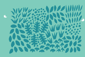 vertical garden illustration