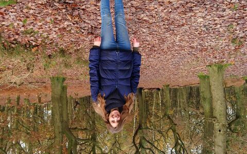 woman in forest wildlife trust