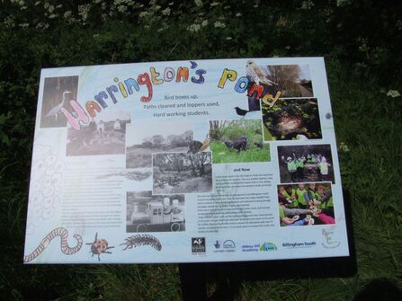 Harringtons Pond Info Sign